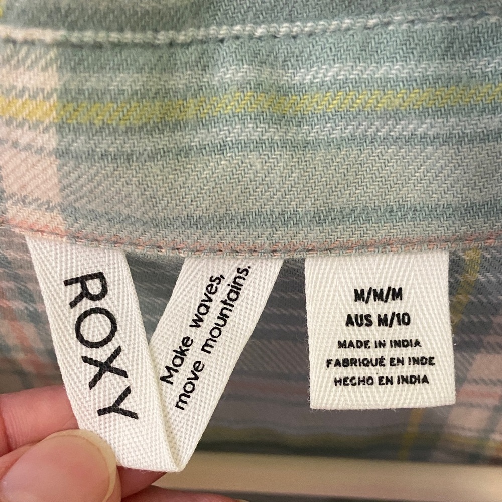 Roxy Plaid Button-Down Shirt - Picture 2 of 3